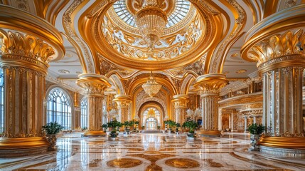 Obraz premium Baroque Theater Lobby