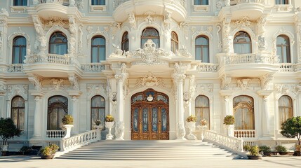 Fototapeta premium Baroque Theater Exterior Fa?ade