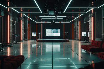 近未来的なスタジオ