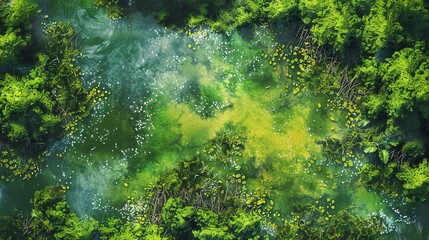 Venomous Swamp Encounter Board: Realistic Battlemap Design Featuring Deadly Hazards