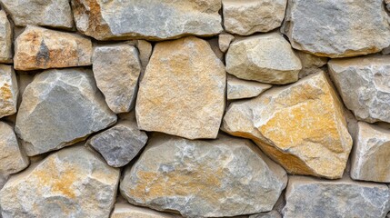 Fototapeta premium Natural Stone Wall with Soft Lighting and Textures
