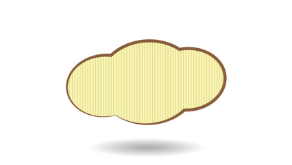 cloud shape text form, simple cloud shape text bubble