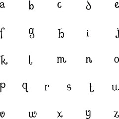Unique font set for ready to use