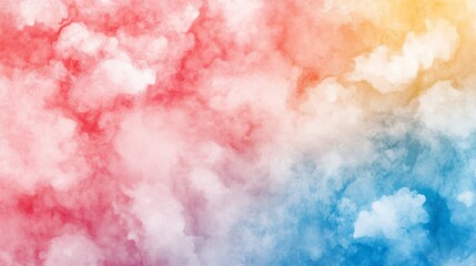 Fototapeta premium Strong Watercolor Background with High Contrast Colors