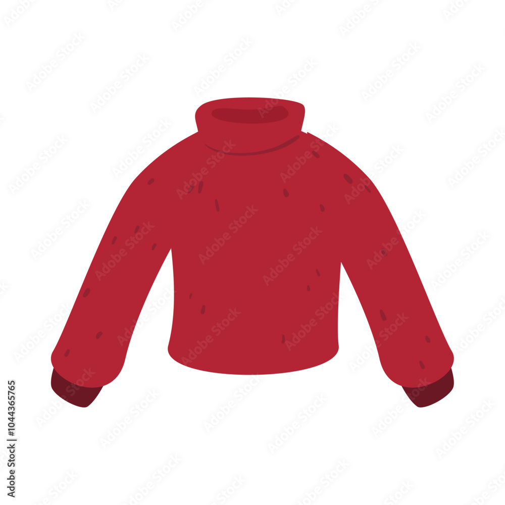 Wall mural red sweater autumn clothes