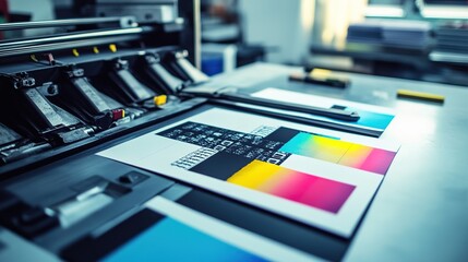 Fototapeta premium Sophisticated logo design for a design and printing company that embodies both wit and elegance. This logo seamlessly blends creativity with professionalism, featuring stylish typography and a clever 