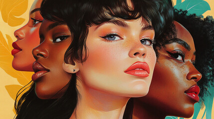 Diverse Friends Fashion Photoshoot: Unique Cultural Outfits in Joyful Moments
