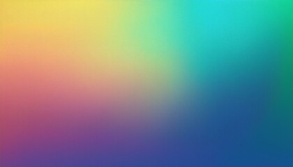 Obraz premium Abstract grainy gradient background with yellow, magenta and blue colors, noise effect, texture, banner poster cover design.