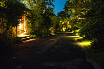 Zhejiang Province Shaoxing City - Night view of Gujian Hotel