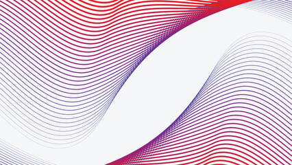 Red wave stripes line abstract background