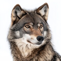 Obraz premium wolf isolated on white background