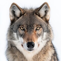 Fototapeta premium wolf isolated on white background