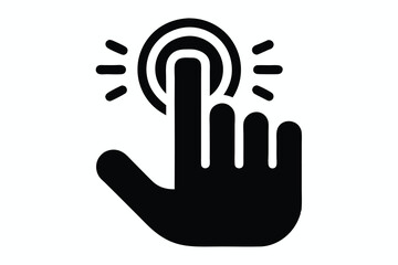 a Hand click icon vector icon K.eps