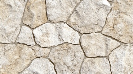 Obraz premium Exquisite white stone pattern on a textured wall, modern design statement for interior and exterior spaces