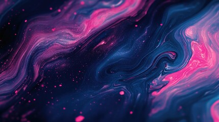 Fototapeta premium Abstract Swirling Pattern with Pink and Blue Hues