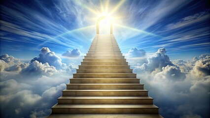 Recreation of stairway to the entrance of the kingdom of heaven