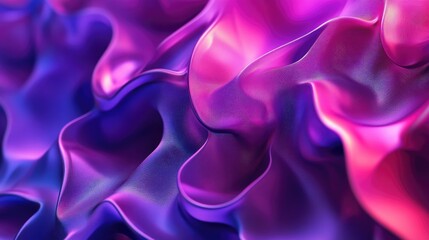 Fototapeta premium Abstract Wavy Purple and Pink Surface with Subtle Textured Details