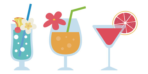 トロピカルジュースのイラスト