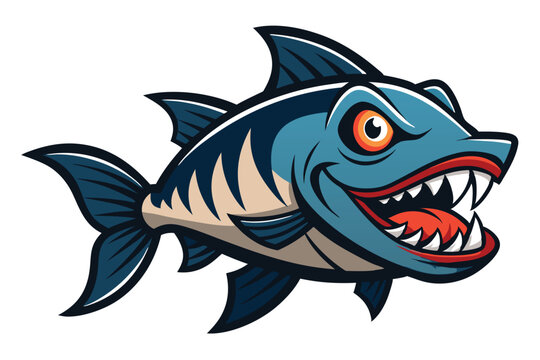 recommend clip art: evil fish with big lips white background G.eps