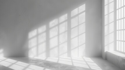 A Window's Shadow Cast Upon A White Room