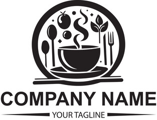 vector restaurant logo design 