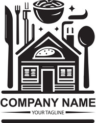 vector restaurant logo design 