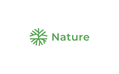 Obraz premium nature tree logo design vector illustration