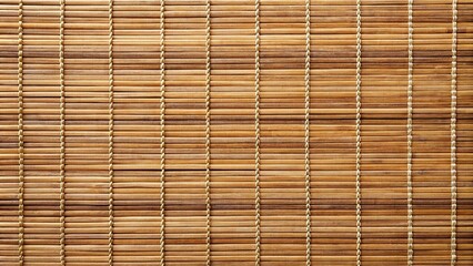 reflected brown wood reed mat texture background with thread uniting