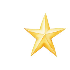 Obraz premium Bright and Bold Golden Star Symbolizing Achievement and Success in Creative Endeavors and Inspirational Contexts