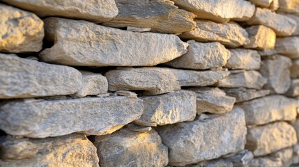 Gentle Light on Ancient Castle Wall Textures