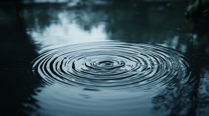 Gentle Water Ripples in Soft Focus Background