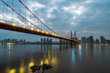Cityscape by the river, Wuhan, China