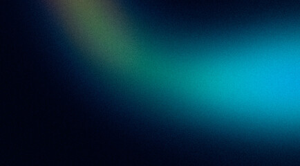 Blue green gray black noisy colour wave backdrop design. Abstract dark green colour flow, vibrant, glowing, shine, grainy gradient, cover, header, banner, poster