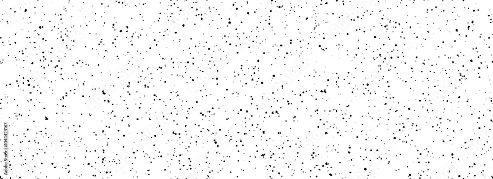 Poster black and white dotted seamless pattern. dirty grunge sprinkles, particles, dust and splashes wallpa