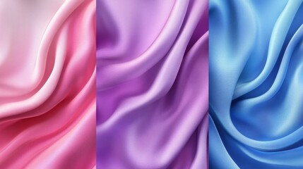 Obraz premium Smooth Fabric Textures with Gradient Tones and Lighting