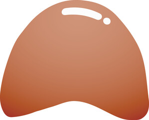 illustrative stylized colorful blob shape 