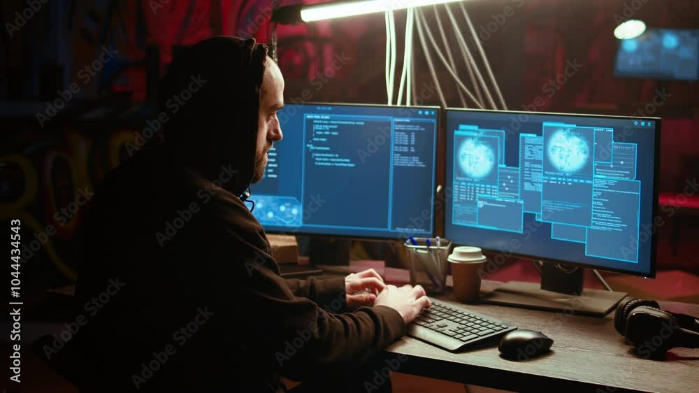 Poster hacker in underground bunker takes advantage of security breach after gaining unauthorized access to