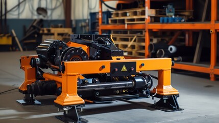 Fototapeta premium Portable pipe bender for industrial applications