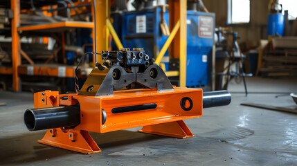 Fototapeta premium Portable pipe bender for industrial applications