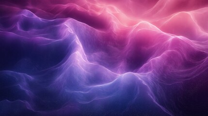 Dark purple blue black abstract grainy background, glowing vibrant colour gradient shape, noise texture poster header banner cover design