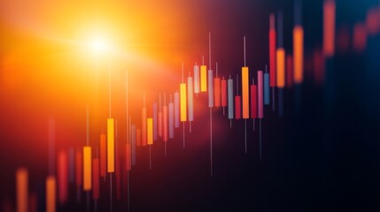 Bright Technology Market Analysis with High Contrast Elements