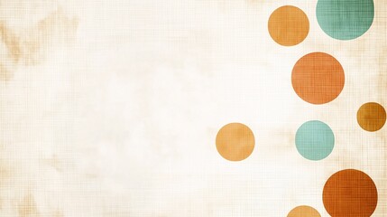 Minimalistic Background with Colorful Circles