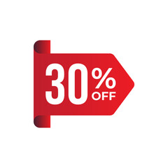 red sale tags displaying discounts. Ideal for promotions or marketing materials during sales events or seasonal offers.