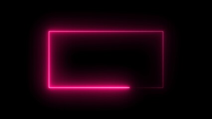 LOOP POPULAR abstract seamless background blue purple spectrum looped animation fluorescent ultraviolet light 4k glowing line Abstract .Black background.