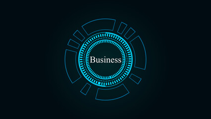 Fototapeta premium Business text with black background. 