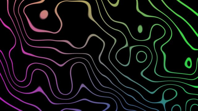 4k wavy white line motion graphics background video free download