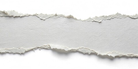 Ripped and torn white paper edges