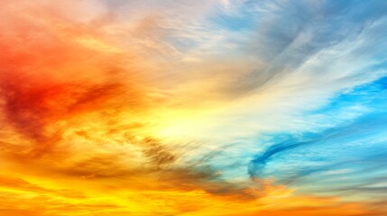 Obraz premium Stunning Sunset with Vibrant Colors and Natural Lighting