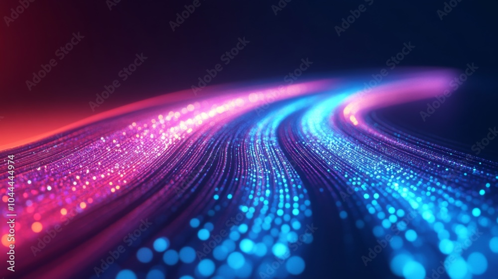 Poster Tech Patterns with Subtle High Contrast Lighting