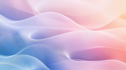 Fototapeta premium An abstract background with soft pastel gradient transitions, featuring smooth curves and waves, creating a calming and minimalist aesthetic